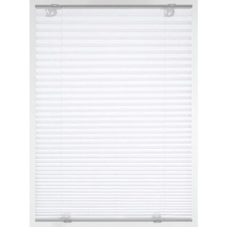 Gardinia Gardinia - Tenda Plissettata Solo con Ventose, Poliestere, Bianco, 90 x130 cm