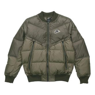 Nike Windproof Stand Collar Short Jacket Yellow Green Yellowgreen CU4403-380
