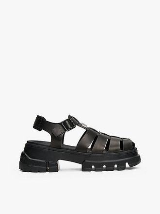 Tommy Hilfiger Leather Chunky Cleat Fisherman Sandals