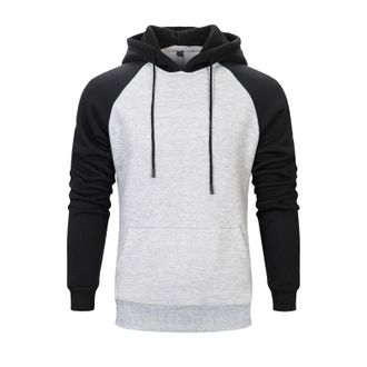 Generic Mens Pullover Hoodies Fleece Jumper Drawstring Long Sleeve Hoodies Color Block Hoody Sweatshirt Casual Work Hoodies Outdoor Workout Gym Sport Hoodies 