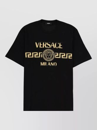 Versace graphic logo crew neck short sleeve t-shirt