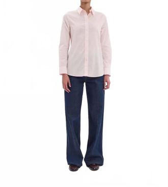 Ines De La Fressange Womens Martin Shirt In Pale Pink