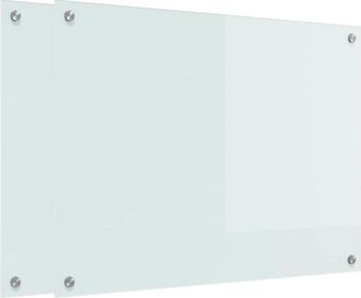 vidaXL Salpicadero De Cocina 2 Pcs 80 X 60 Cm Vidrio Templado Vidaxl