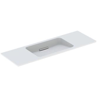 Keramag Geberit One Lavabo Dise&ntilde;o Flotante, Sin Agujero Para Grifo, Con