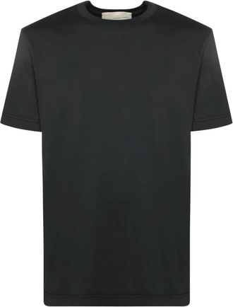 Costumein Zachte Zwarte T-shirt voor Casual Gelegenheden - Heren - T-shirts - Zwart - S - Katoen - Tops