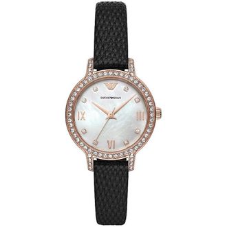 Emporio Armani Leren Horloge met Band - Dames - Horloges - Veelkleurig - ONE Size - Leer - Accessoires