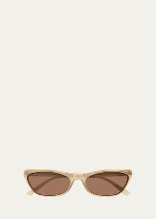 Gucci 56MM Geometric Sunglasses