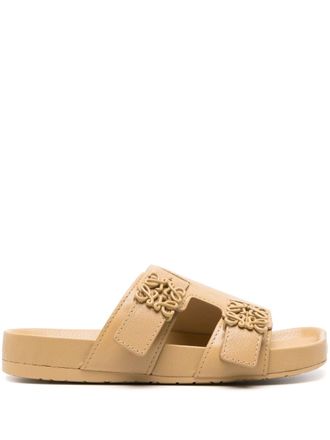 Loewe Sandali slides Ease con fibbia Anagram - Toni neutri
