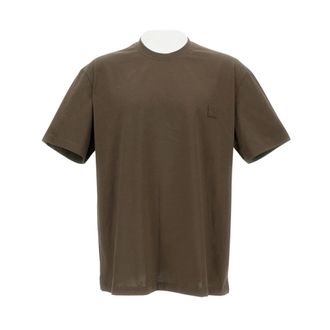 Wooyoungmi T-Shirts, male, Brown, Size: S Oversized Crew T-Shirt