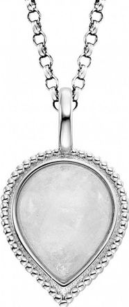 Engelsrufer Womens ERN-PUREDROP-MO Ladies Pure Moondrop Necklace - Multicolour Sterling Silver - One Size