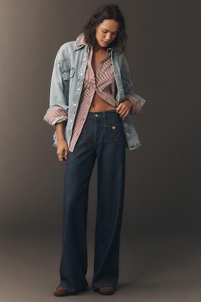 7 For All Mankind Lotta High-Rise Wide-Leg Jeans