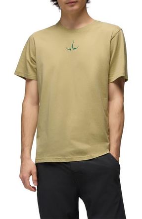 Prana Heritage Logo Organic Cotton Graphic T-Shirt in Jackfruit at Nordstrom, Size Xx-Large