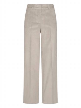 PESERICO Womens Corduroy Straight Leg Pants In Grey