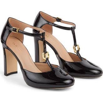 L.k. Bennett Almina T-Strap Pump in Black at Nordstrom Rack, Size 12 M
