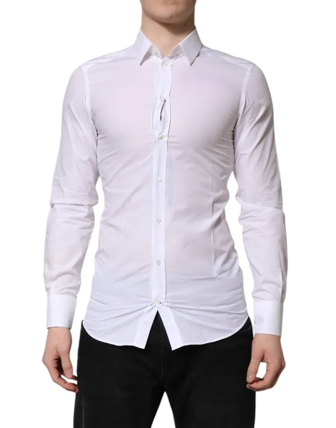 Cotton Formal Dress Shirt - White