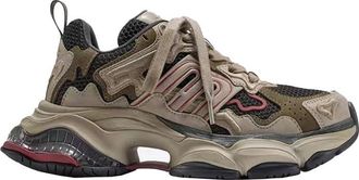 Generic Women Breathable Thick Soled mesh Shoes Fashionable and Versatile for Outdoor Casual and Comfortable Sports (Green,6.5)