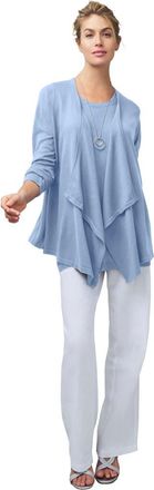 Jessica London Flyaway Cardigan in Azure Mist at Nordstrom, Size Medium