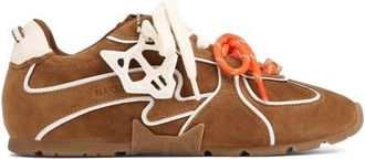Naked Wolfe Adored Mesh Sneaker in Tan White Suede at Nordstrom, Size 10.5