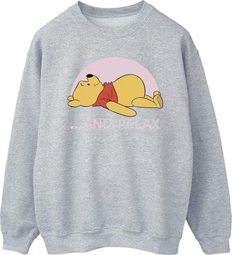 Disney Heren Winnie The Pooh Relax Sweatshirt (Sportgrijs)