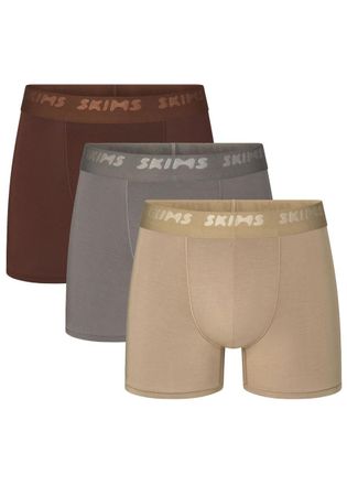 SKIMS Stretch-cotton Boxer Briefs - set of Three - Multicoloured 1 - Xxl