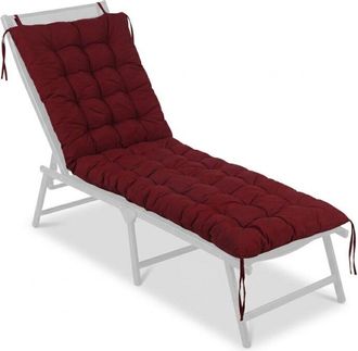 Relaxdays Relaxdays bench cushion, padded, quilted, with ties, outdoor, garden bench, pallets, sizes & colours