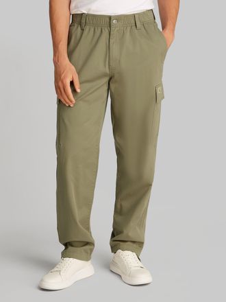 Calvin Klein Jeans Cargohose »REGULAR STRAIGHT CARGO« mit Logoprägung
