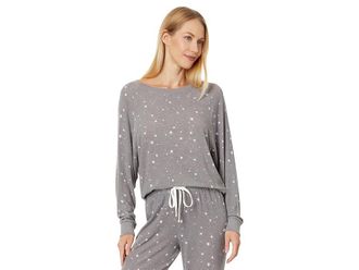 Honeydew Intimates Star Seeker Brushed Jersey Lounge Set Womens Pajama Sets Castle Rock Stars : XL, Spandex/Rayon/Polyester