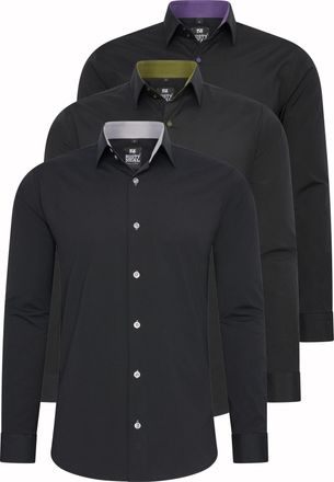 Rusty Neal Set van 3 zakelijke overhemden