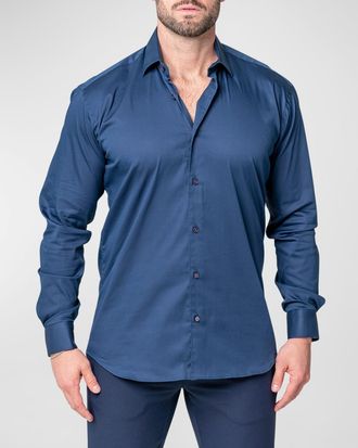 Maceoo Mens Fibonacci Sleeknav Sport Shirt