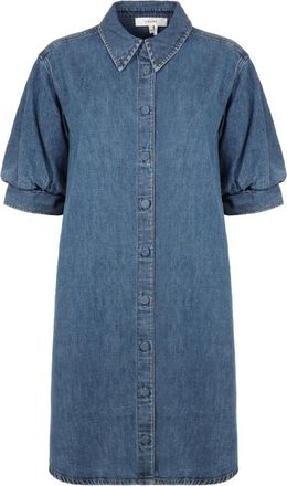 Frame Denim Chemisier con maniche a palloncino - Blu