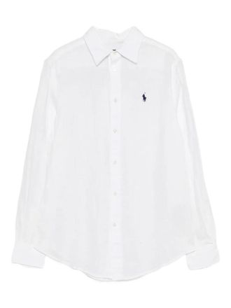Ralph Lauren White Cotton Logo Shirt