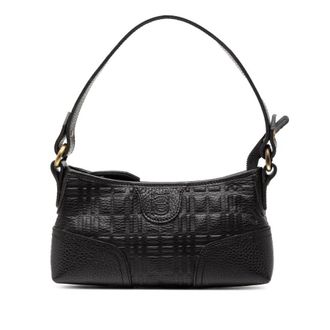 Burberry Pre-owned Burberry Embossed Leather Shoulder Bag Ladies S.05.2