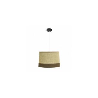 Fabrilamp Colgante Modelo Tietar De Saco Y Un Detalle Marron Fabrilamp