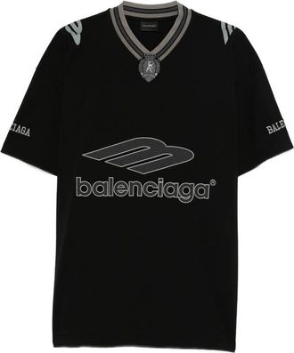 Balenciaga Logo V-neck T-shirt