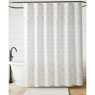 Jessica Simpson Floral Shower Curtain in Tasia Taupe at Nordstrom Rack