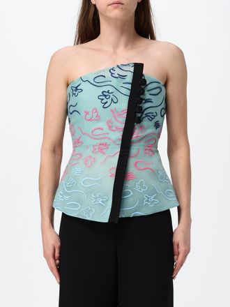 Emporio Armani Top a corsetto ricamato