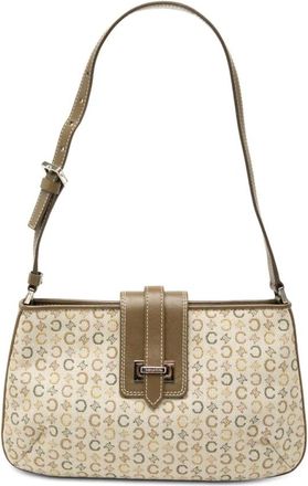 Celine Pre-owned Shoulder Bags, female, Beige, Size: ONE SIZE Pre-owned Vintage Monogram Canvas Shoulder Bag