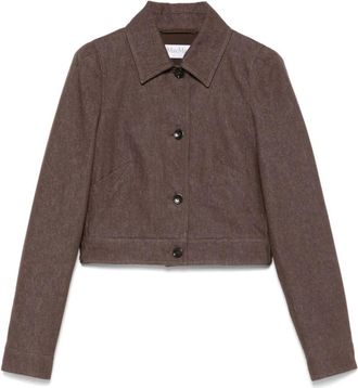 Max Mara Bruine Geknoopte Jas met Schoudervullingen - Dames - Zomerjassen - Bruin - XS - Jassen