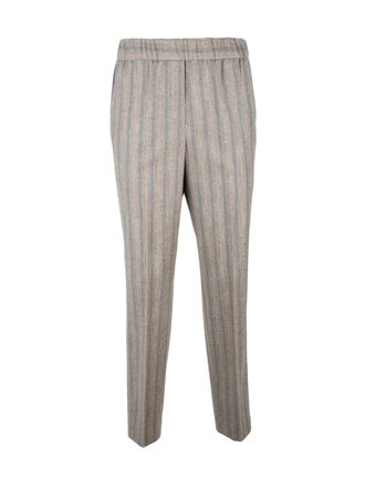PESERICO Virgin Wool Trousers - Grey