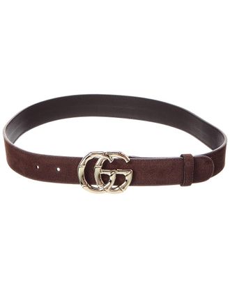 Gucci Gg Marmont Suede Belt