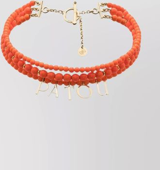 Patou beaded necklace
