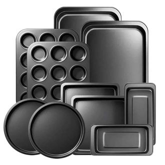 OEM Juego De Moldes Antiadherentes Para Horno, Moldes Redondos/cuadrados Para Pasteles, Moldes Para Muffins, Bandejas Para Hornear, Juego De Bandejas Para