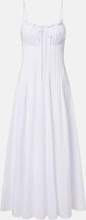 Staud Margi cotton poplin maxi dress