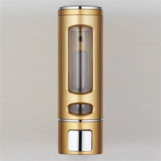 OEM Dispensador De Jab&oacute;n, Bomba De Jab&oacute;n De Pared, De Pie Y Recargable, 9060220 Mm, Dorado, Abs, Bomba De Jab&oacute;n Independiente, Ba&ntilde;o, Ducha, 400 Ml