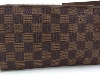Louis Vuitton Brown Ebene Damier Canvas Long Wallet (Bi-Fold) (Pre-Owned)