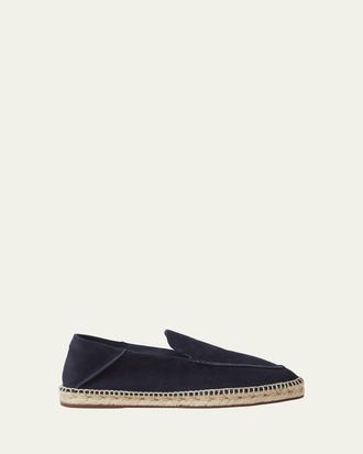 Loro Piana Mens Seaside Walk Suede Espadrilles