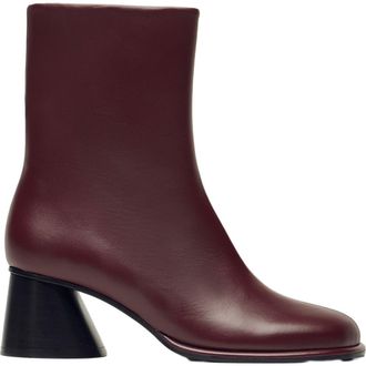 Want Les Essentiels Holton Smooth Leather Heeled Boots in Dark Cherry at Nordstrom, Size 39
