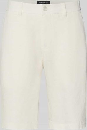 Marc O'Polo Regular Fit Shorts aus reinem Leinen Modell RESO JOGGER in Offwhite, Gr&ouml;&szlig;e 32