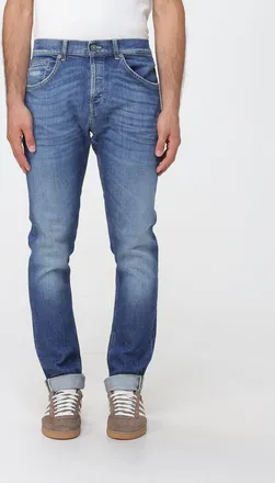Dondup Jeans George skinny fit in denim stretch blu a cinque tasche