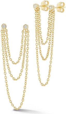 Glaze Jewelry 14K Over Silver Cz Earrings